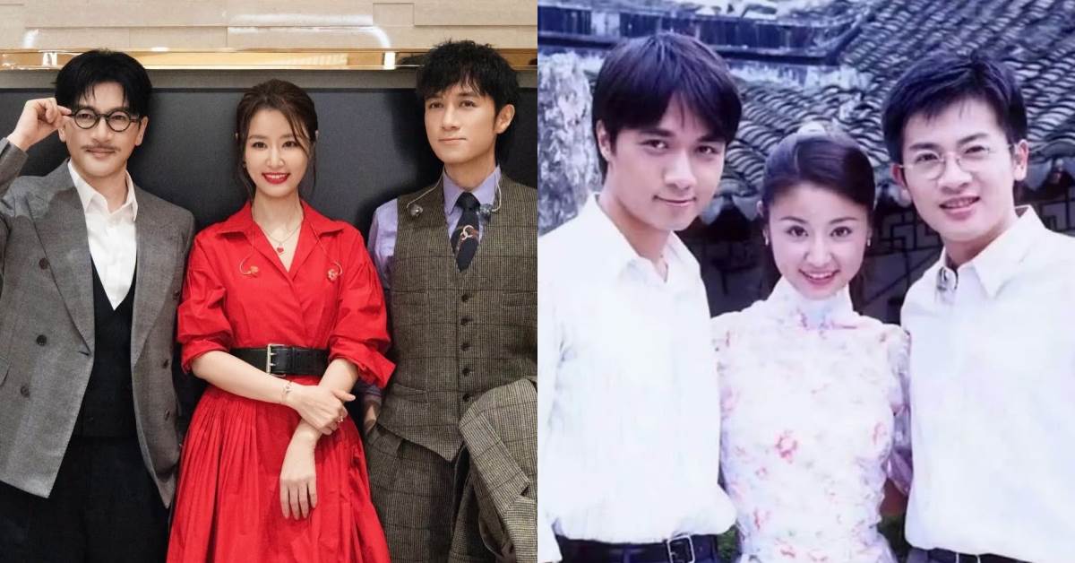 林心和、蘇有朋和古巨基，在2026年的「灣區升明月」合體演唱〈情深深雨濛濛〉，造型復刻角色氣質，巧思滿滿。圖片來源：FB@Ruby林心如