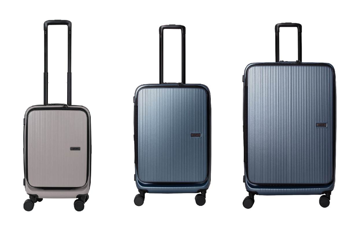 DOPPIO 19.5吋 咖啡拿鐵，NT$10,800；DOPPIO 25吋 灰藍，NT$9,880；DOPPIO 29吋灰藍，NT$10,800
圖片來源：CROWN