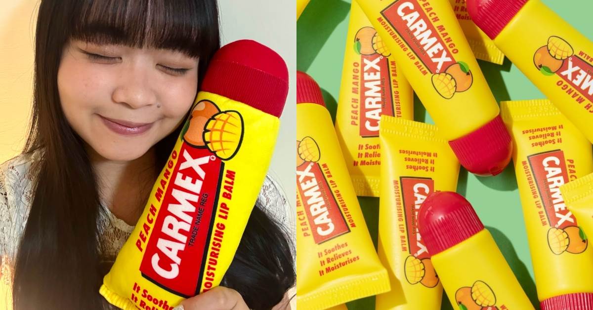 護唇推薦：Carmex小蜜媞蜜桃芒果口味修護唇膏&nbsp;NT.128
圖片來源：Carmex小蜜媞