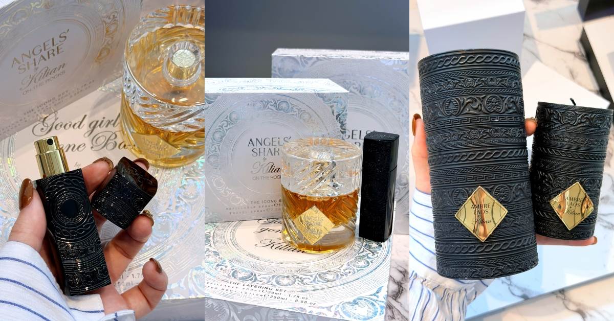 2026聖誕香氛：KILIAN PARIS 天使稅淡香精限定組，淡香精50ml+7.5ml&nbsp;、涅黑聖符香氛隨身瓶 NT.11,000、琥珀夜宴蠟燭 250g NT.4,000/550g NT.7,150
圖片來源：造咖編輯Vicky拍攝