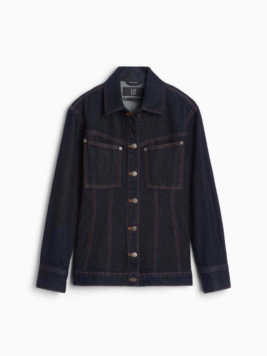 聯名系列立體剪裁丹寧夾克外套，NT$3,999
圖片來源：Gap