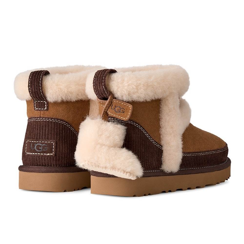 Classic Mini Heritage-復古毛絨飾邊經典短靴，NT$8,480
圖片來源：UGG