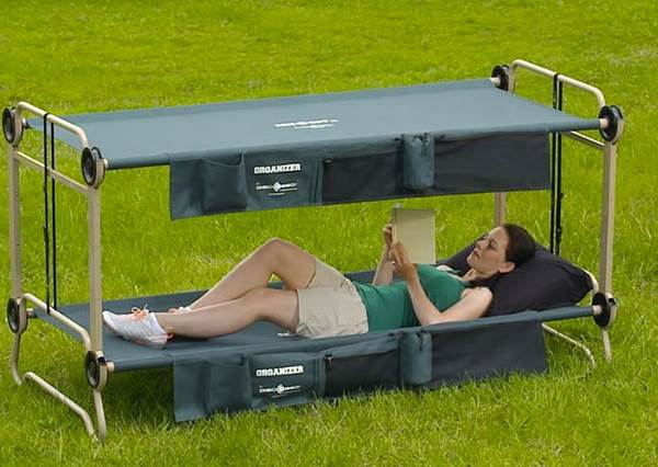 可折疊上下鋪露營雙人床