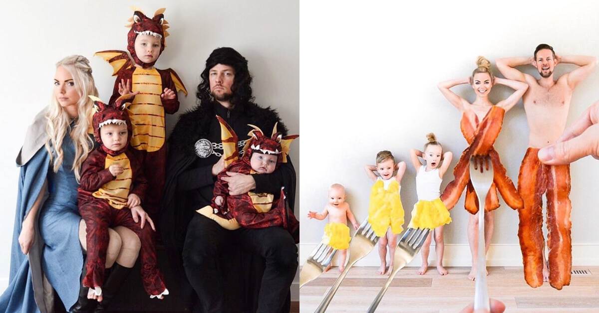 排排站照相超尷尬？看完這組「創意全家福」直接奉上膝蓋～還不快帶爸媽去get同款！