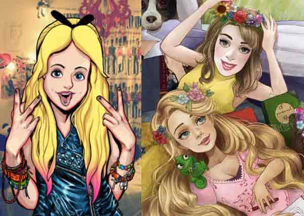 比網美還會拍！「迪士尼公主瘋玩自拍上傳」，快加她們IG會發現原來公主私底下真的玩很大～