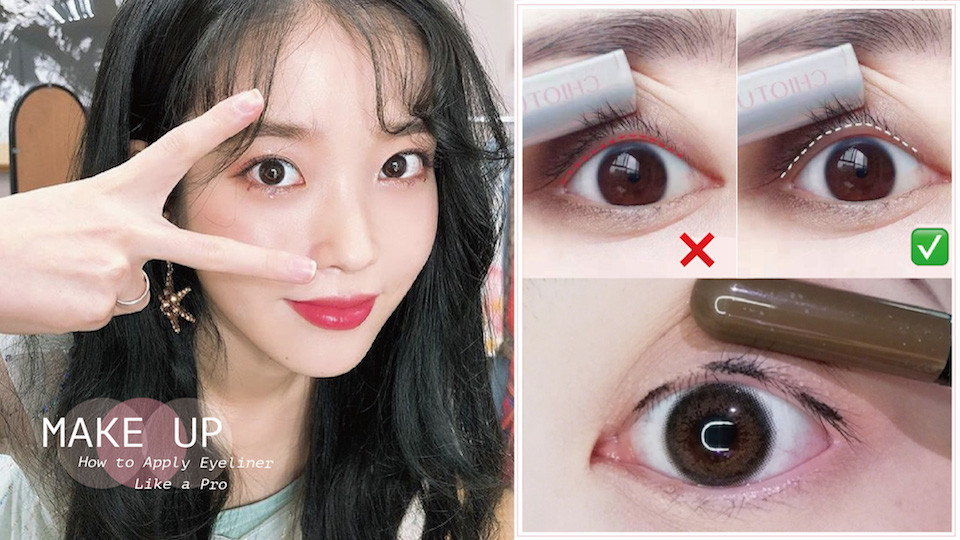 右滑圖片~看怎麼畫出IU這般軟萌的眼線! 右滑圖片~看怎麼畫出IU這般軟萌的眼線!